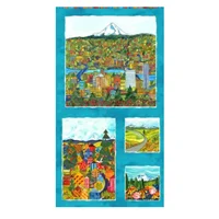 Patchwork Panel Kathy Deggendorfer Houses