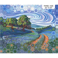 Patchwork Panel The Road Home Scene
