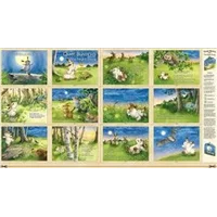 Patchwork Panel Book Quiet Bunny Night Song