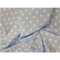 Rayon Blue Spot Print
