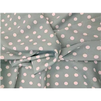 Rayon Green Spot Print