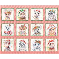 Patchwork Panel Little Darlings Xmas
