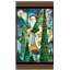 Patchwork Panel Santa Spirit Cones Trees