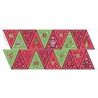 Patchwork Panel Bunting Christmas Glow