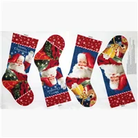 Patchwork Panel Stocking Twas The Night