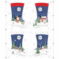 Patchwork Panel Stocking Xmas Eve