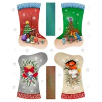 Patchwork Panel Kiwi Stocking Birds Flowers