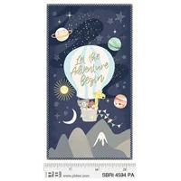 Patchwork Panel Star Bright Blue Adventure