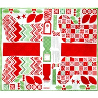 Patchwork Panel Stocking Joy