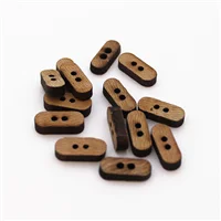 Button 163710 24L Oblong Wood Small
