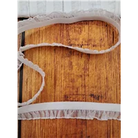 Elastic Single Frill White 153
