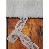 Stretch Lace Cream 22mm Off White
