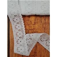 Stretch Lace 25mm White NL 893