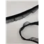 Stretch Velvet Single Frill Black - photo 1