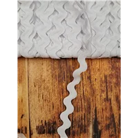 Ric Rac Rayon Large White