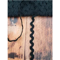 Ric Rac Acrylic Small Black RQ 3