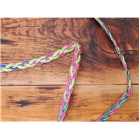 Trim Plaited Bright Multi Silver