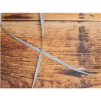 Braid 4mm Metallic Silver Flat