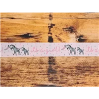 Ribbon Its A Girl Pale Pink 25mm