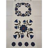 Patchwork Panel Homecoming Blue Applique