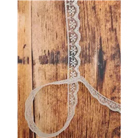 Lace 61662 12mm Flat Ivory