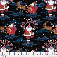 Christmas Believe Santa Black