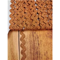 Trim Ric Rac Metallic Copper 6mm