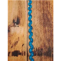 Trim Ric Rac Metallic Blue 6mm