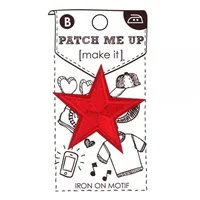 Motif Iron On Star Red