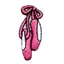 Motif Iron On Ballet Shoe