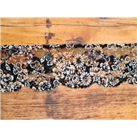 Lace Black and White Floral L 0281