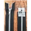Zip 5 Coil Open End Silver Black Tape 40cm