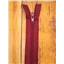 Zip 5 Coil Open End Burgundy 45cm