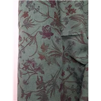 Fabric Dark Teal Corduroy Print