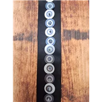 Ribbon Black 37mm Circle Sequins