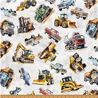 Children 5639 Construction Vehicles Light Gray