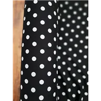 Fabric Lucy Black White Spot Sweatshirting