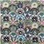 Flowers MUKO Green Blue Circle Design