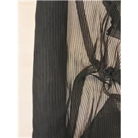 Fabric Pleated Tulle Black
