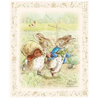 Patchwork Panel 25030 16 Peter Rabbit and Benjamin Bunny