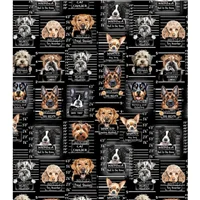 Animal Dog Mugshots Black