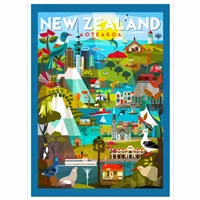 Patchwork Panel Kiwiana 82220 1 Kiwi Tour