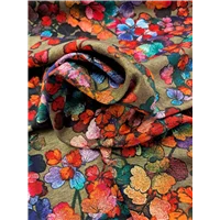 Fabric 24111 Floral Olive Ponte Type