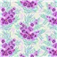 Tula Pink Floral Reef Shadow Sharks Ultraviolet