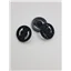 Button SA2645/24 Black Facet Shank