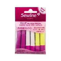 Sewline Glue Refill 6 Pack Multi
