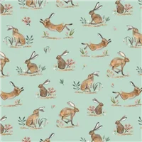 Animals 82210 In The Forest Hares Aqua