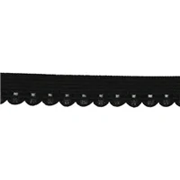 Elastic Edging Black EL154