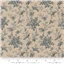 Fabric French General Linen Oiseaux Pearl French Blue