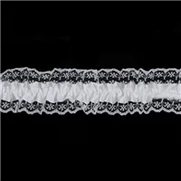 Lace Stretch Garter 45mm White